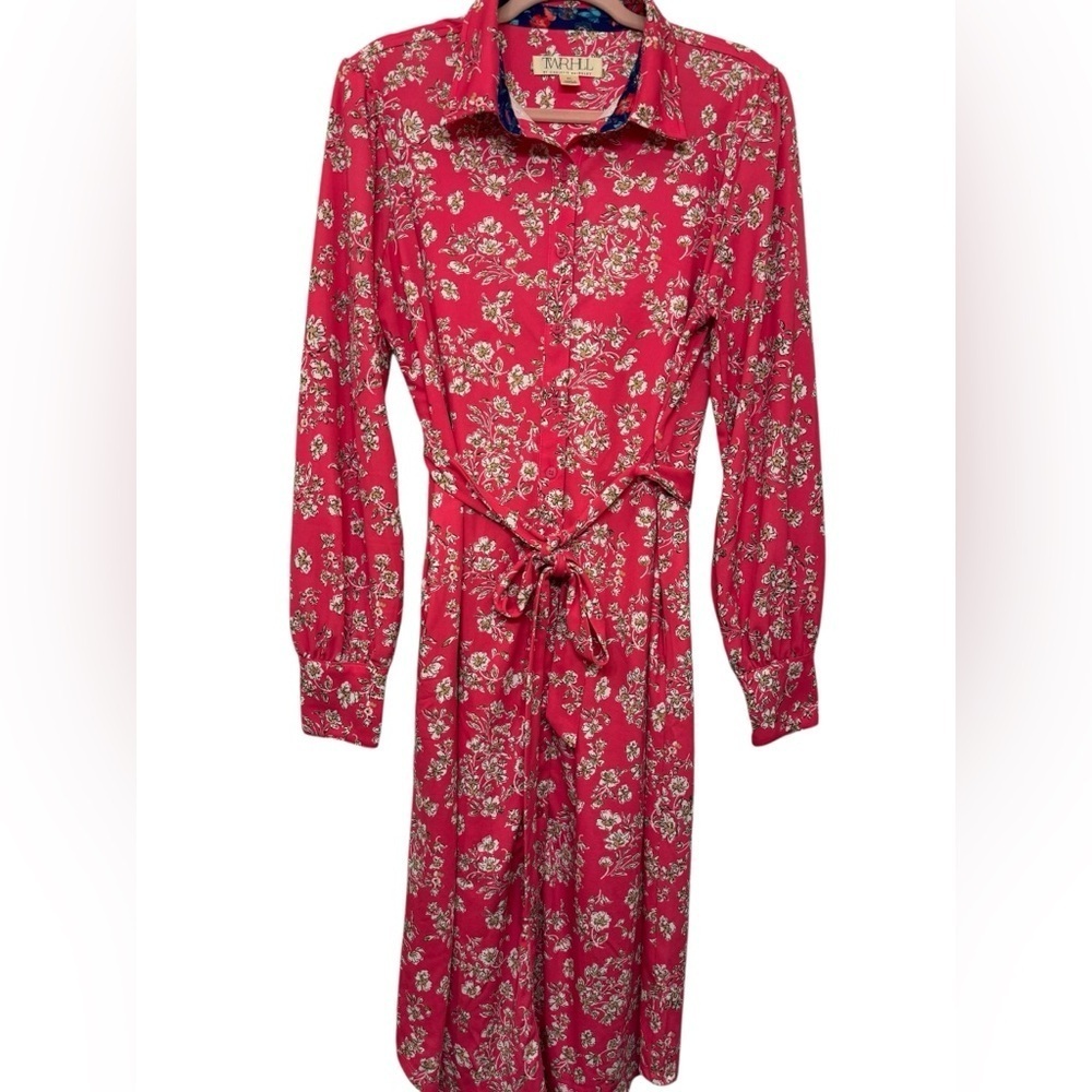 TWR HLL Long Sleeve Shirtdress with Belt - Picture 4 of 11